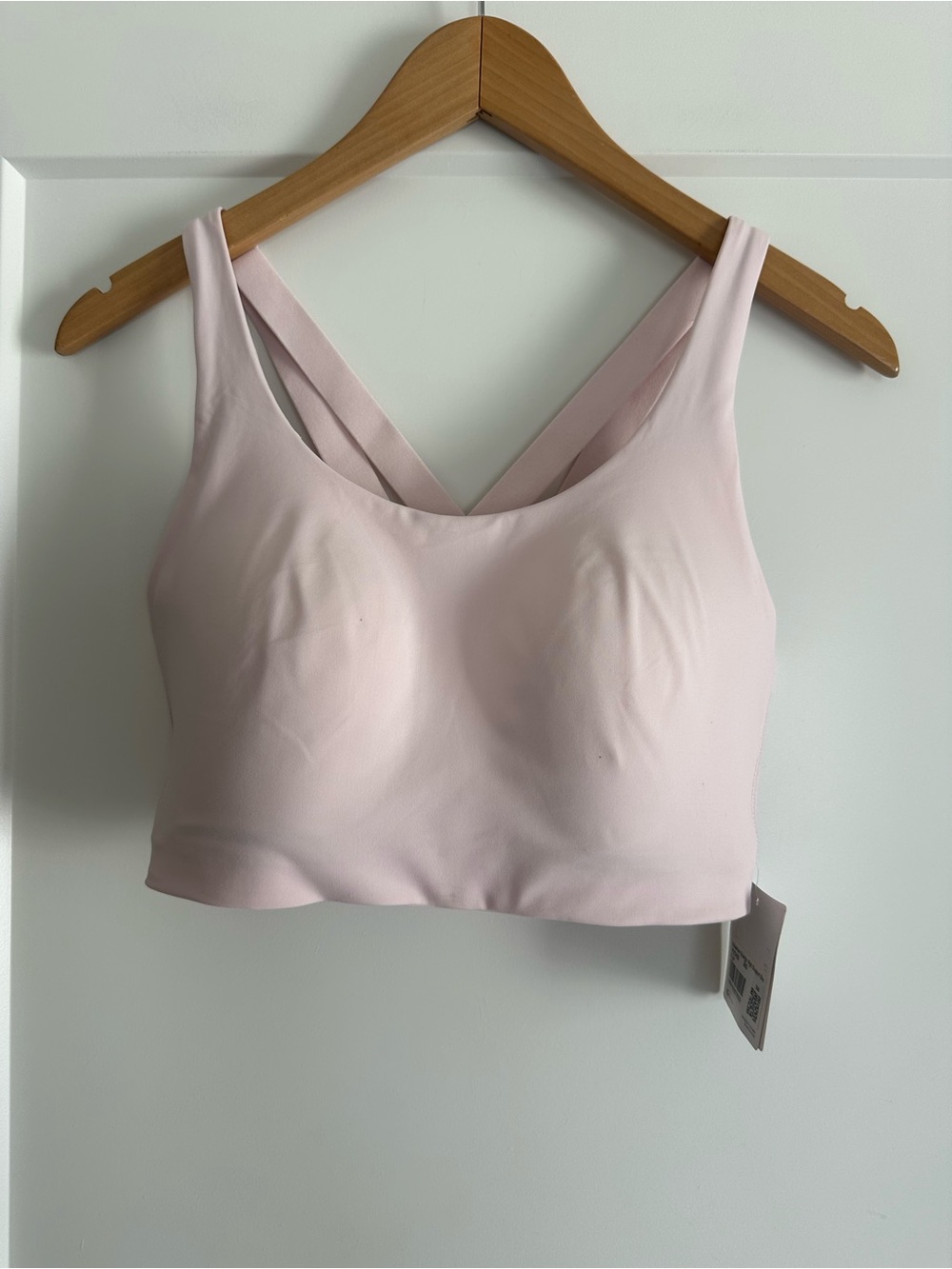 lululemon athletica Soft Pink Cross-Back Light Support Sports Bra